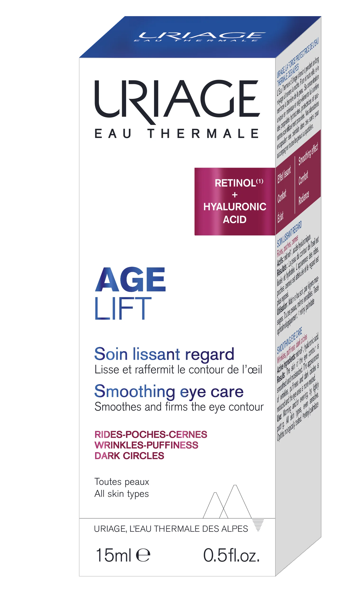 Uriage Age Lift Wygładzający krem do skóry wokół oczu, 15 ml