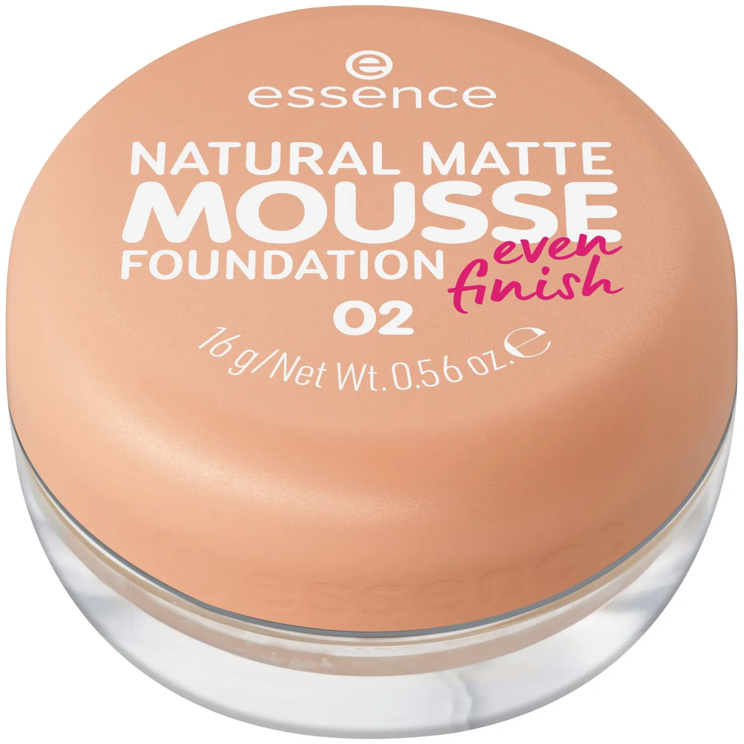 Essence Natural Matte Mousse Foundation podkład do twarzy w musie 02, 16 g 