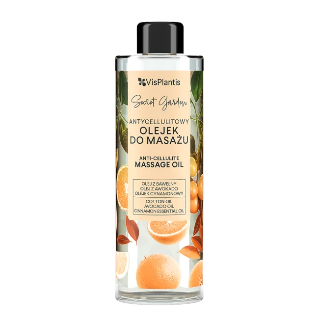 VisPlantis Secret Garden, antycellulitowy olejek do masażu, 200 ml