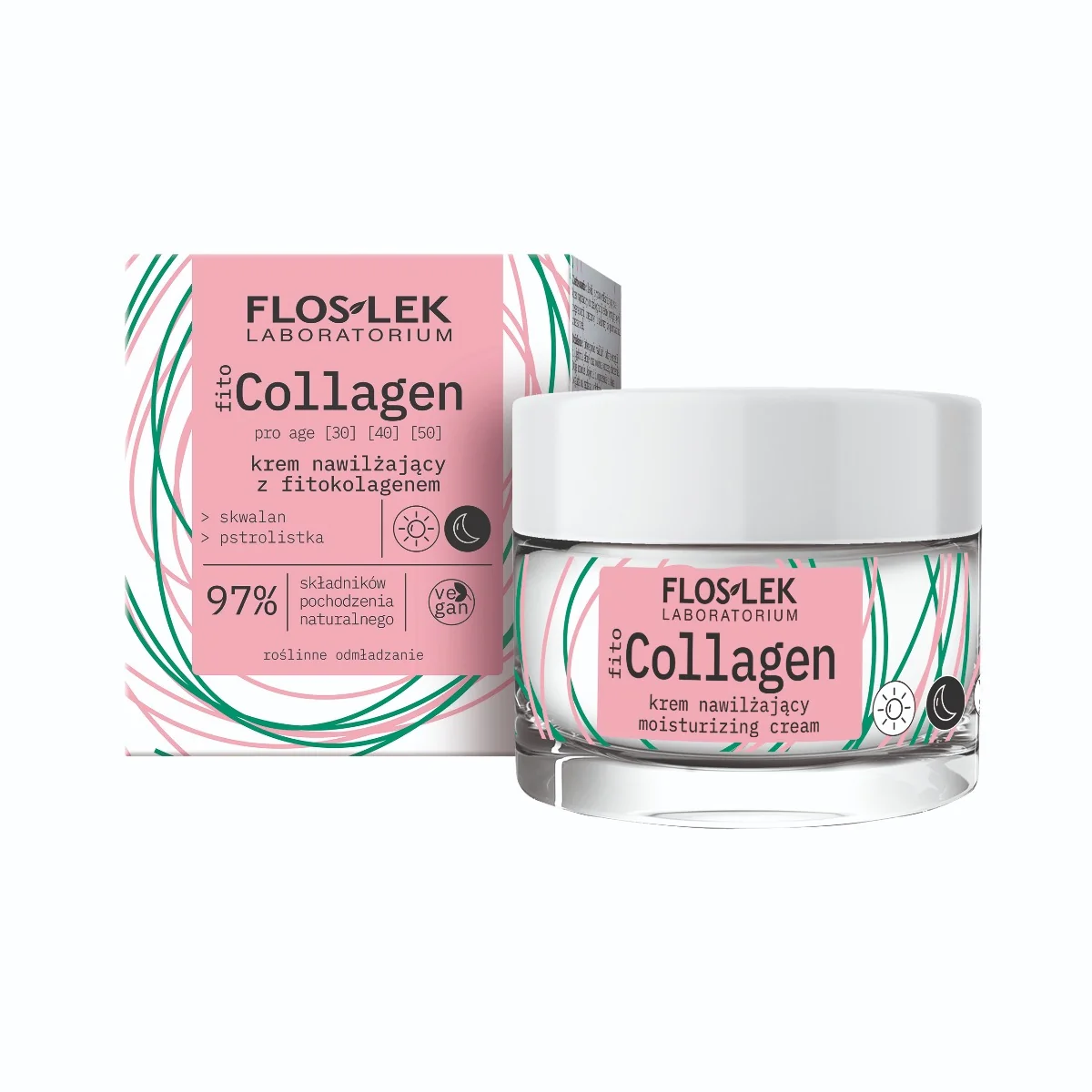 Floslek fitoCOLLAGEN pro age, krem nawilżający z fitokolagenem, 50 ml