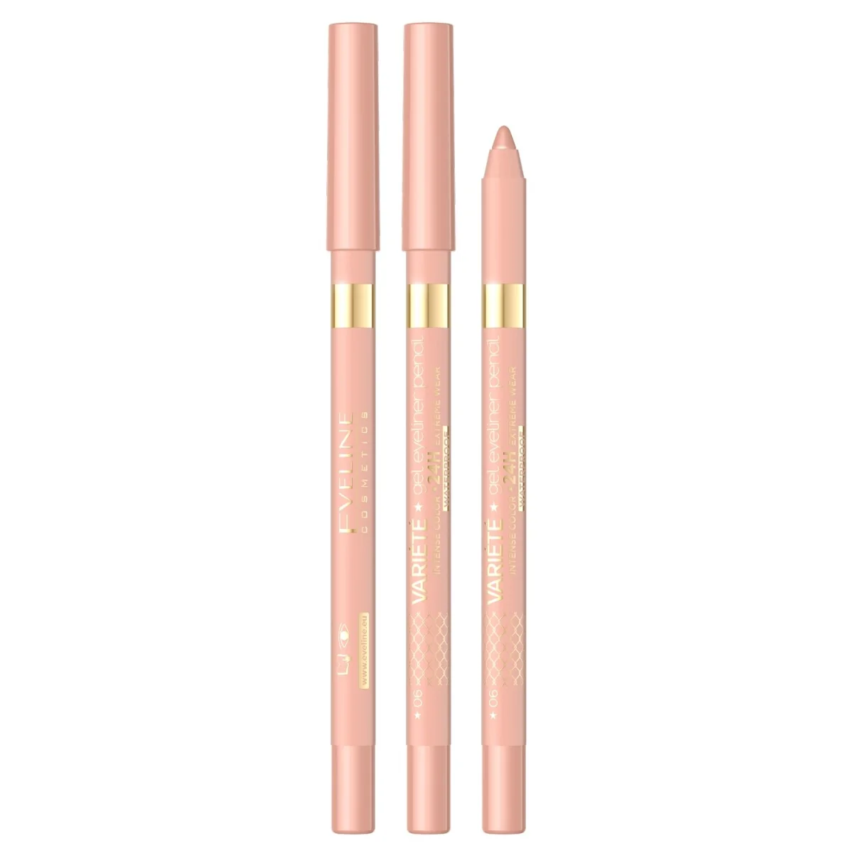 Eveline Cosmetics Variété wodoodporna żelowa kredka do oczu nr 06 champagne, 1 szt.