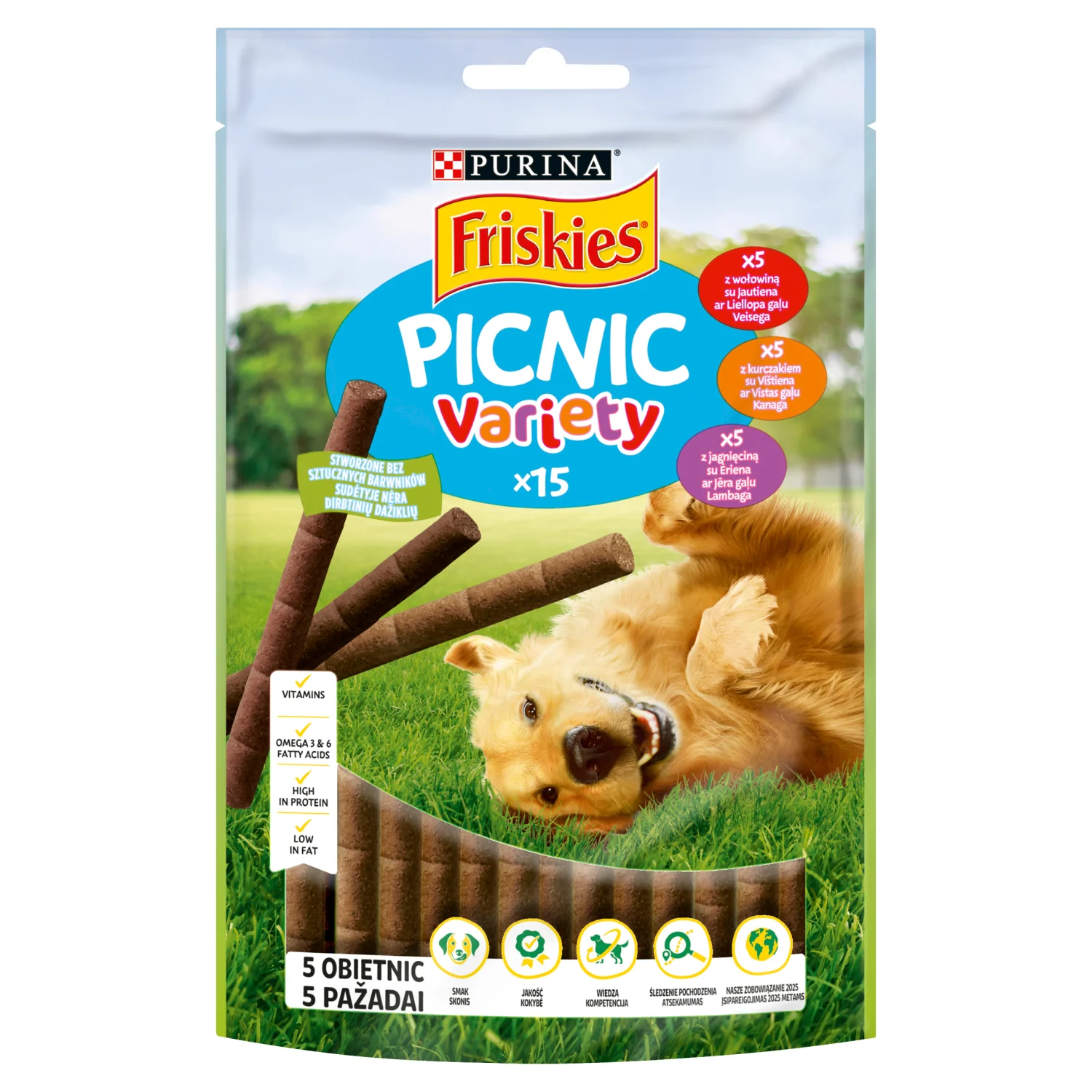 Friskies Picnic Variety przekąski dla psów dorosłych, 126 g