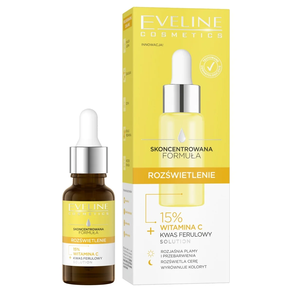 Eveline Cosmetics ROZŚWIETLENIE, skoncentrowana formuła serum do twarzy, 18 ml