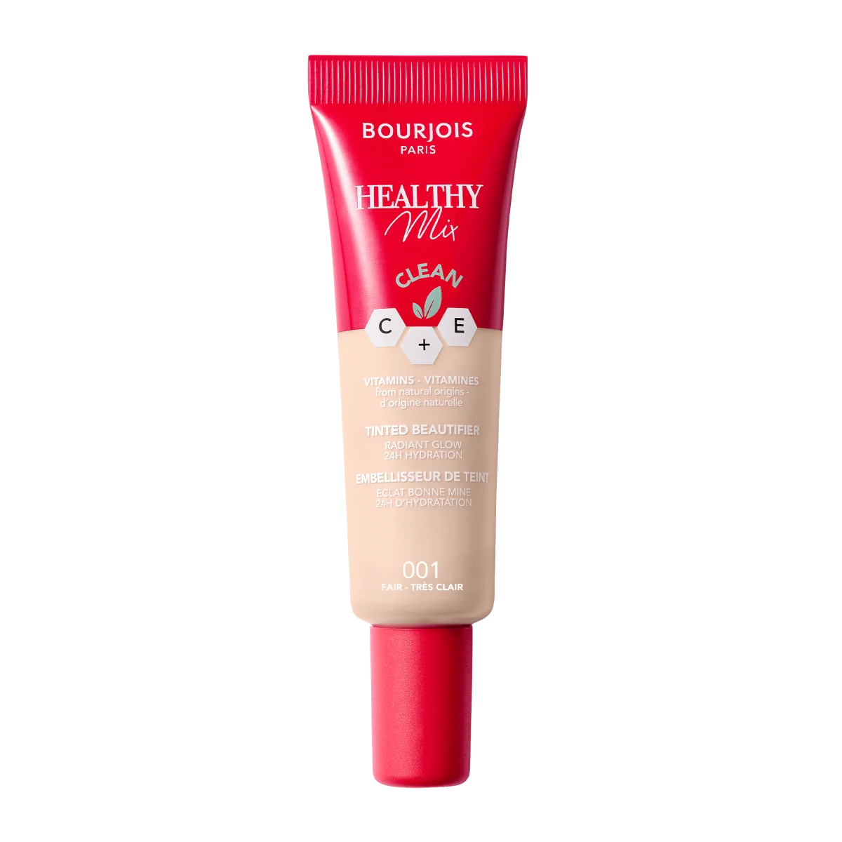 Bourjois Healthy Mix podkład witaminowy do twarzy krem tonujący o naturalnym wykończeniu, 001 fair, 30 ml