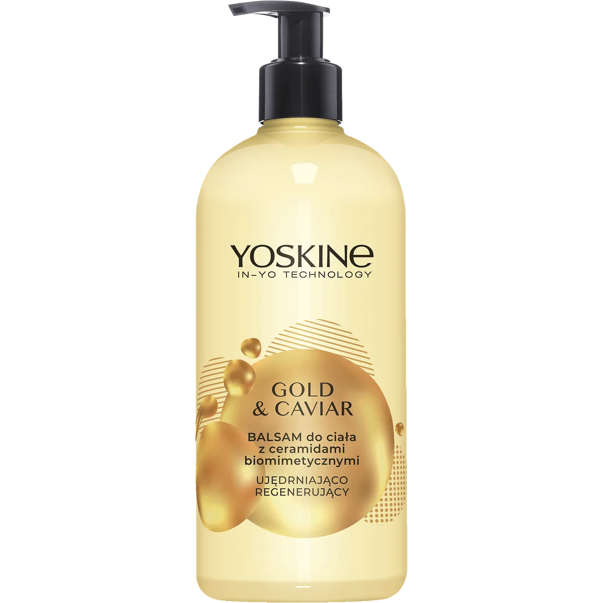 Yoskine Gold & Caviar, balsam do ciała z ceramidami biomimetycznymi, 400 ml