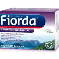 Fiorda, suplement diety, smak porzeczkowy, 60 pastylek do ssania