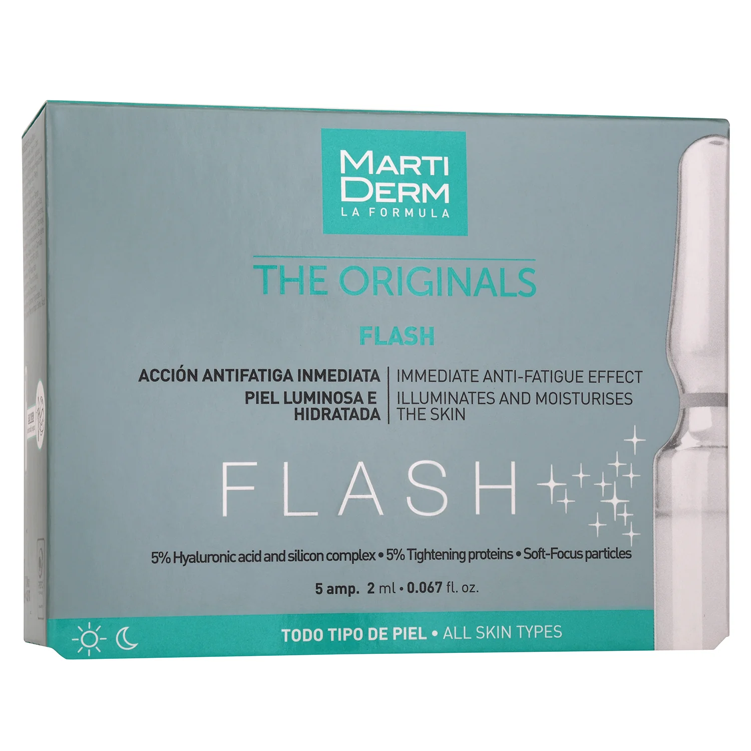 Martiderm The Originals Flash Serum, serum do twarzy w ampułce, 5 x 2 ml