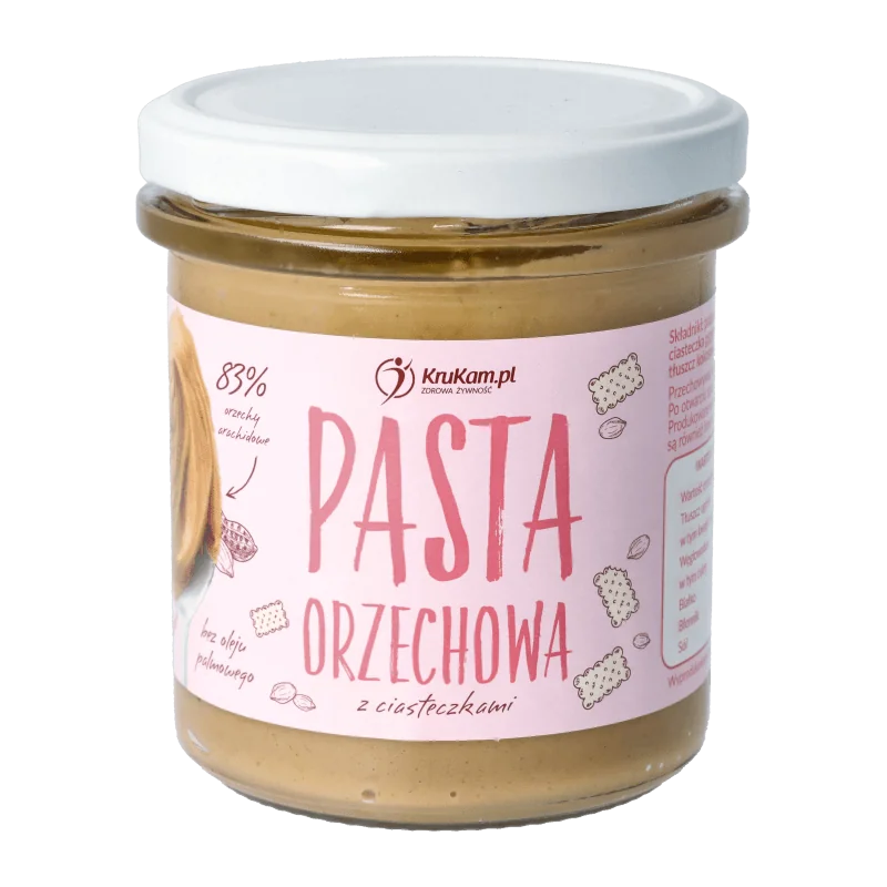 KruKam pasta orzechowa z ciasteczkami, 300 g