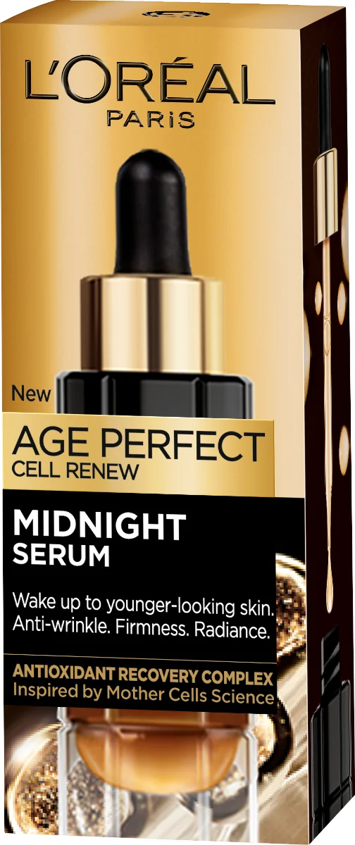 L'Oréal Paris Age Perfect Cell Renew Midnight przeciwzmarszczkowe serum do twarzy, 30 ml