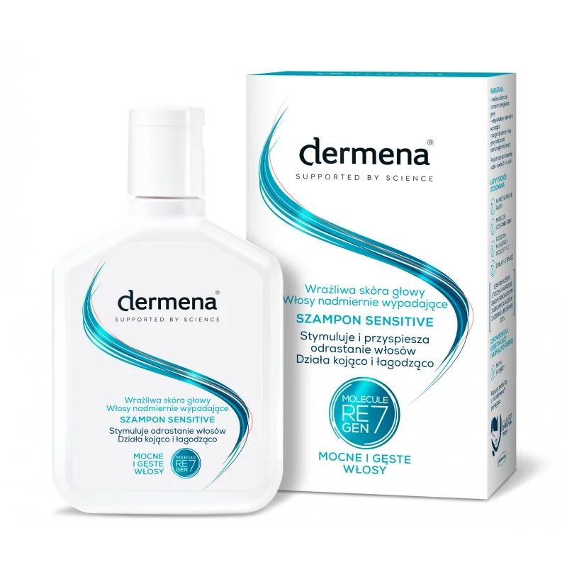 Dermena Sensitive, szampon do wrażliwej skóry głowy, 200 ml