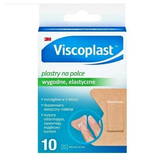 Viscoplast Plastry na palce, 44,5 mm x 51 mm, 10 sztuk