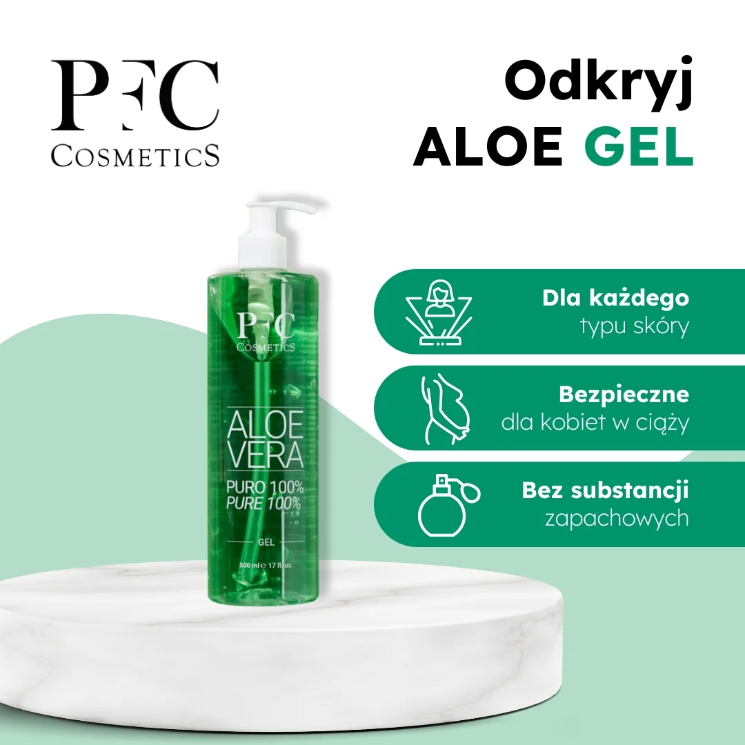 PFC Cosmetic Aloe Vera żel do ciała 100%, 500 ml