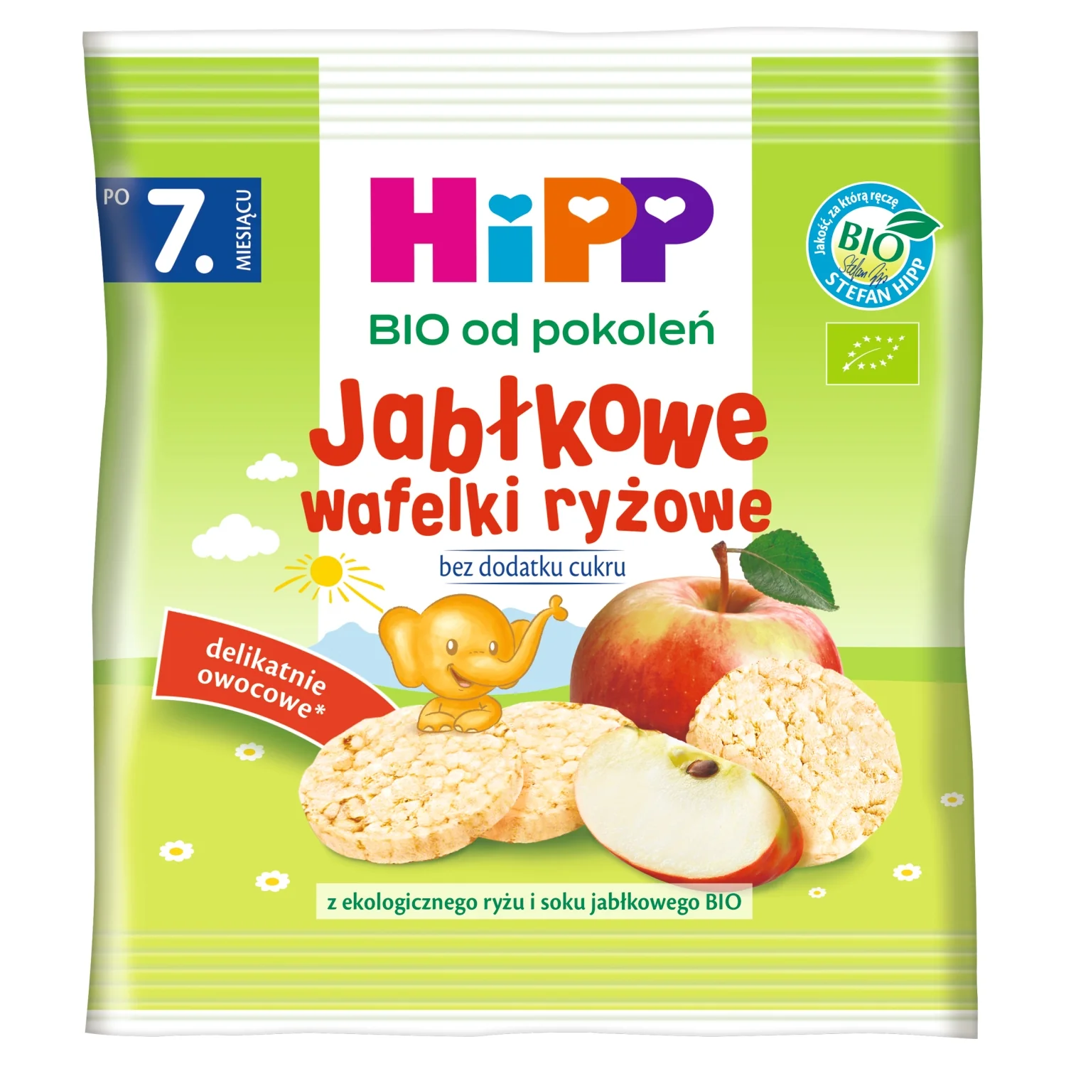 HiPP BIO od pokoleń jabłkowe wafelki ryżowe, 30 g