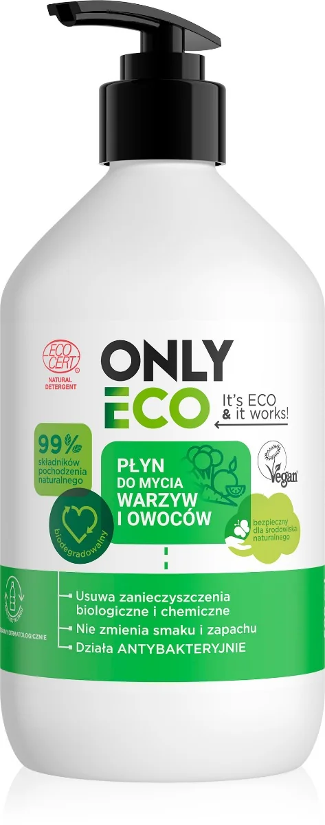 OnlyEco płyn do mycia warzyw i owoców, 500 ml