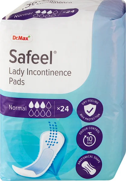 Safeel Lady Incontinence Pads Normal Dr. Max, wkładki do inkontynencji, 24 sztuki