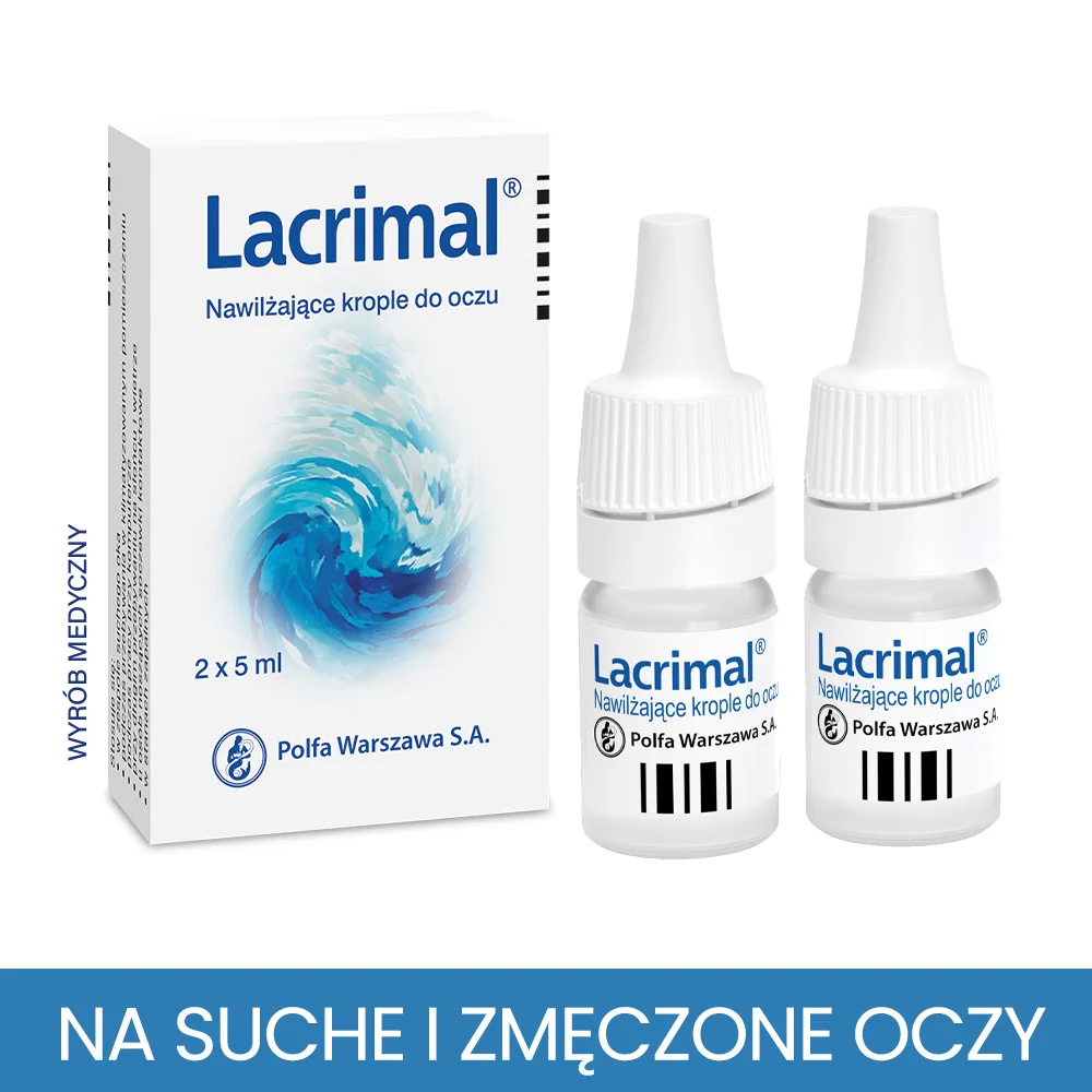 Lacrimal nawilżające krople do oczu, 2x5ml