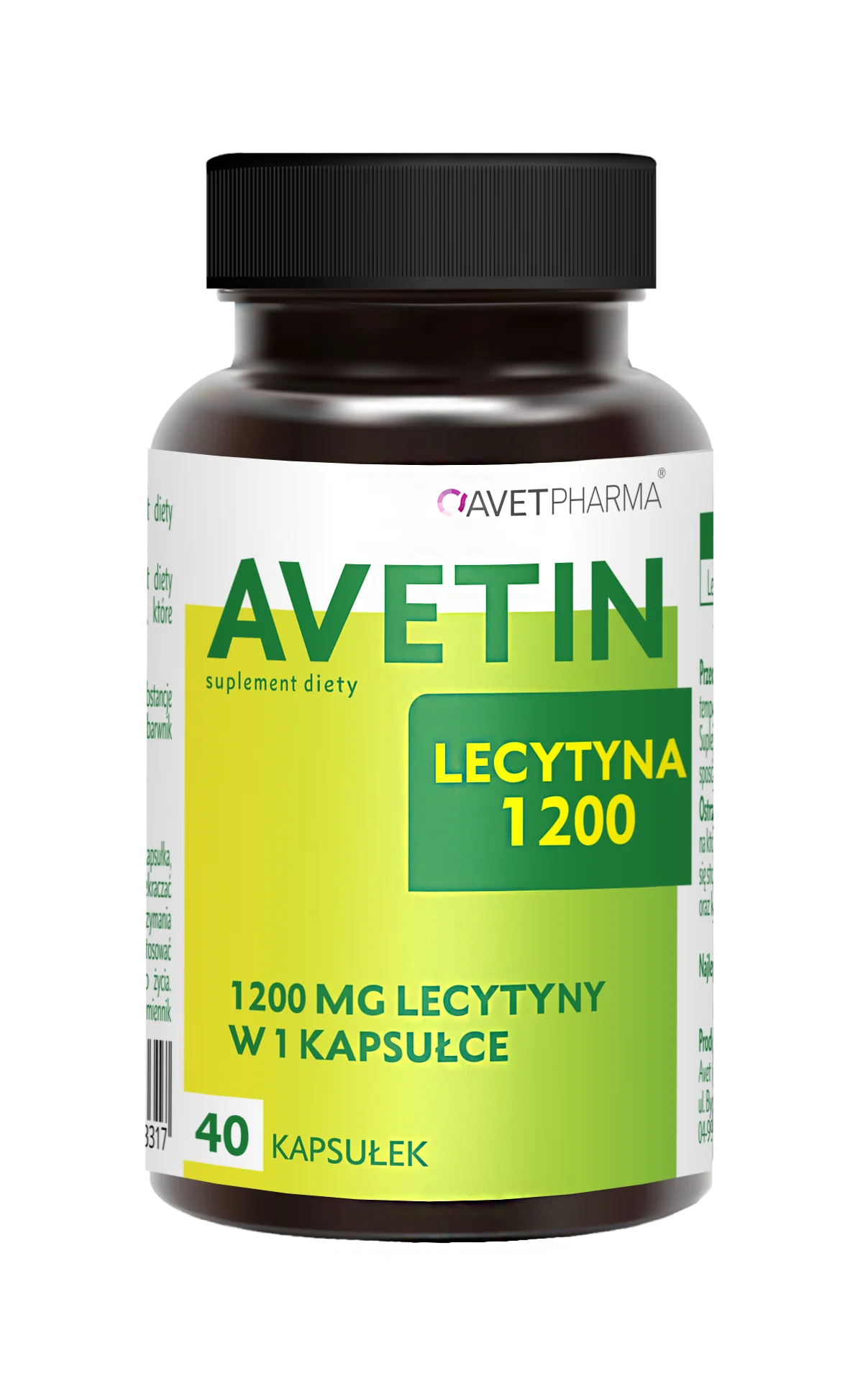 Avetin Lecytyna 1200, 40 kapsułek