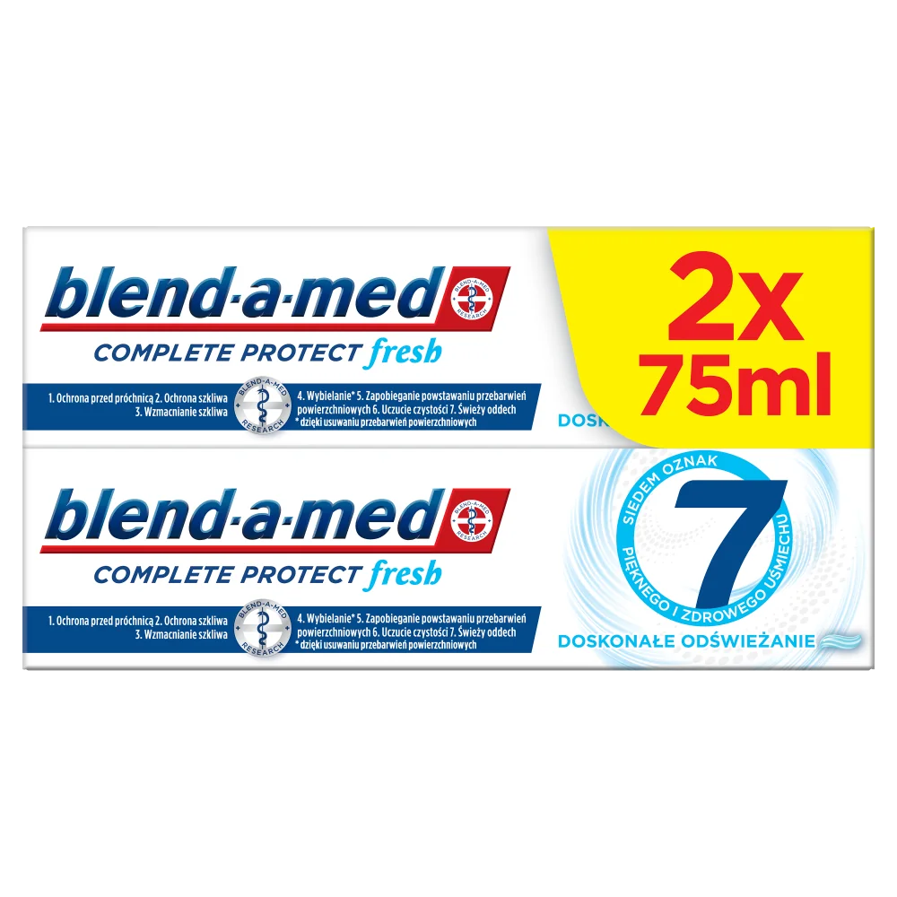 Blend-a-med Complete Protect 7 Extra Fresh pasta do zębów, 2x75 ml