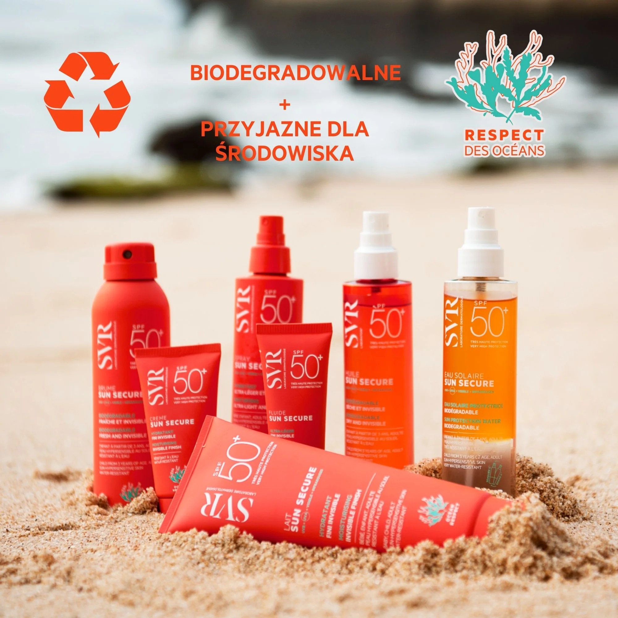 SVR Sun Secure Lait biodegradowalne mleczko SPF 50+, 250 ml