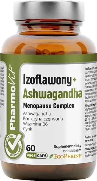 Pharmovit Izoflawony + Ashwagandha, 60 kapsułek