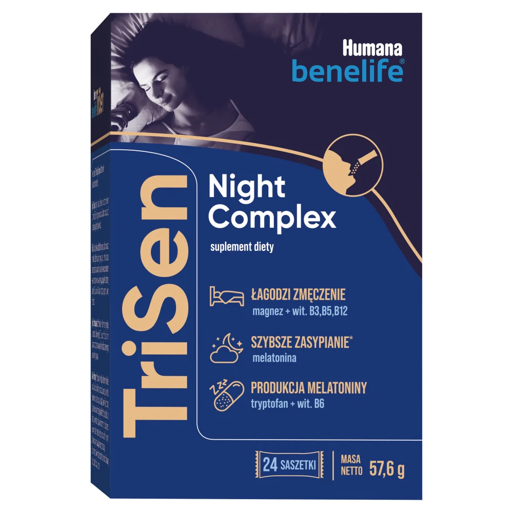 Humana Benelife TriSen Night Complex, 24x2,4g