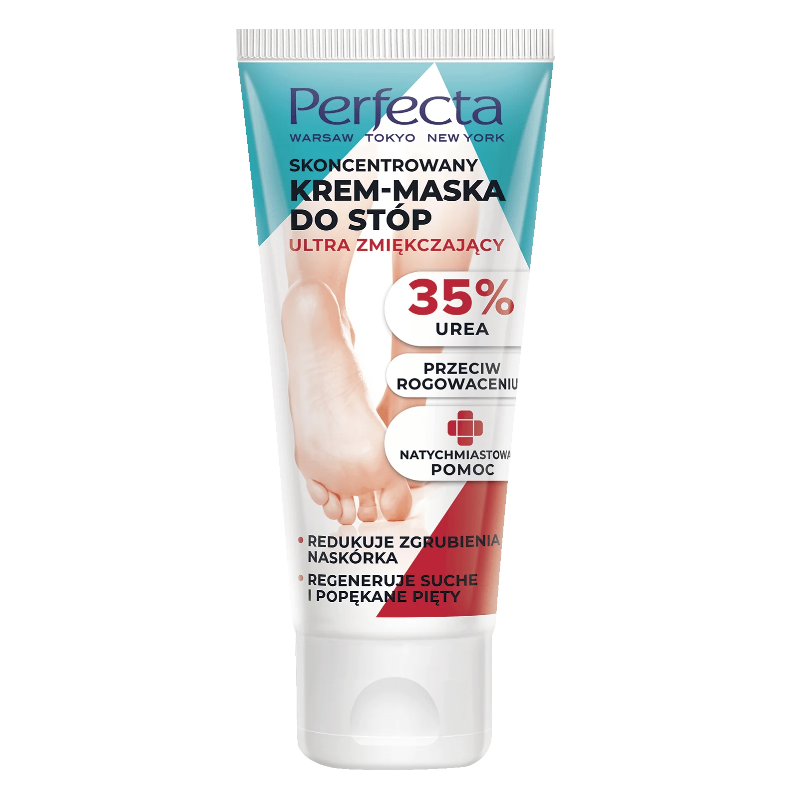 Perfecta skoncentrowany krem-maska do stóp ultra zmiękczający 35% Urea, 80 ml