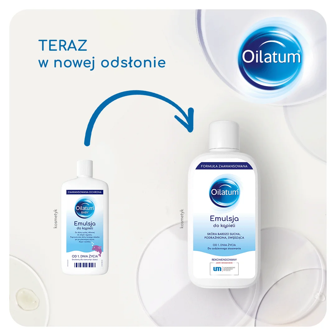 Oilatum Formuła Zaawansowana emulsja do kąpieli, 400 ml 