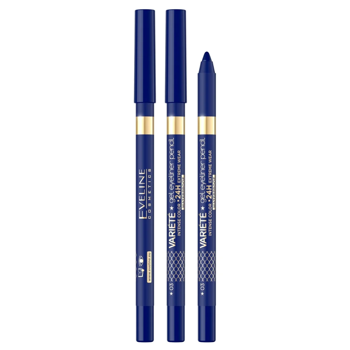 Eveline Cosmetics Variété wodoodporna żelowa kredka do oczu nr 03 blue, 1 szt.