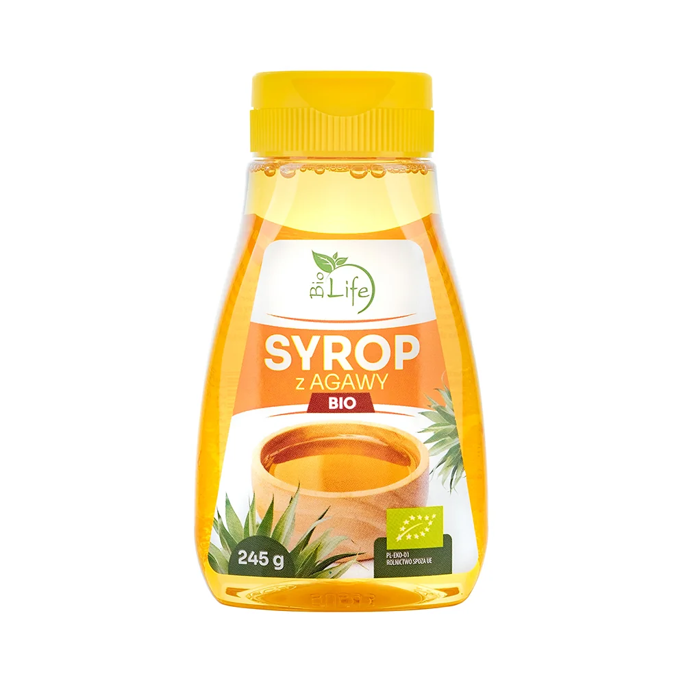 BioLife ekologiczny syrop z agawy ciemny, 245 g