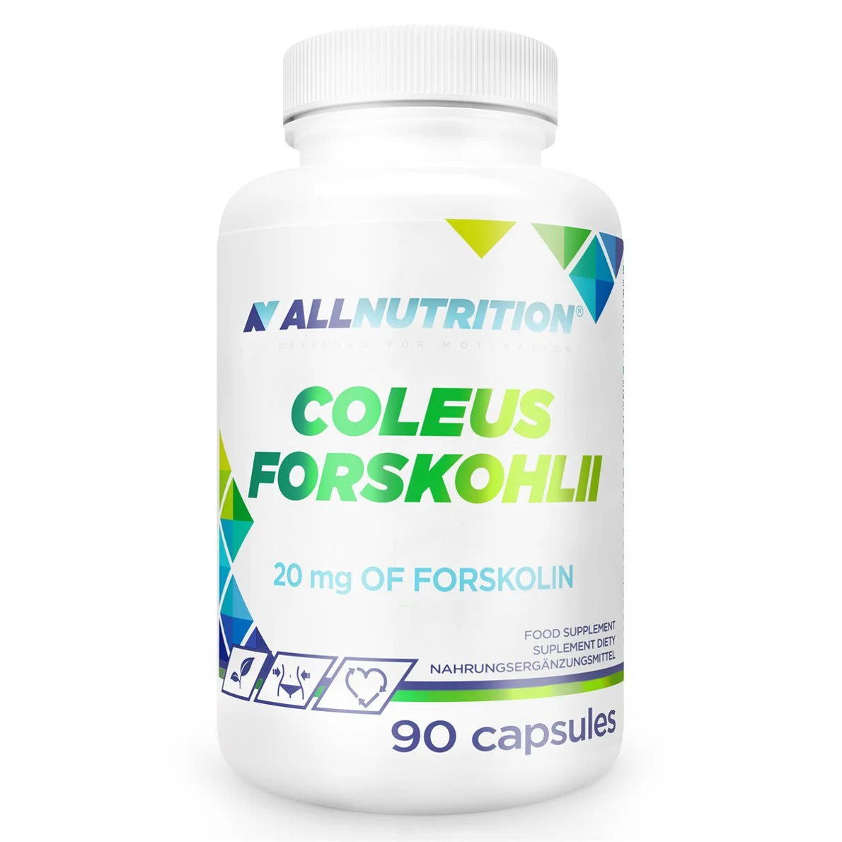 ALLNUTRITION Coleus Forskohlii pokrzywa indyjska w kapsułkach, 90 szt.