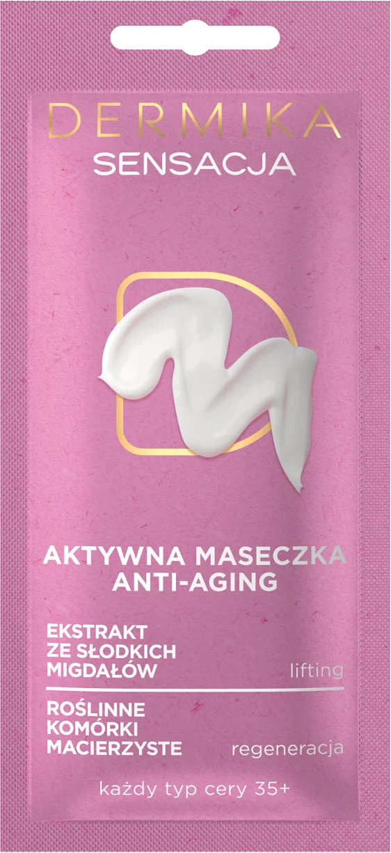 Dermika Maseczki Piękności Sensacja, Maseczka anti-aging do każdego typu cery, 10 ml