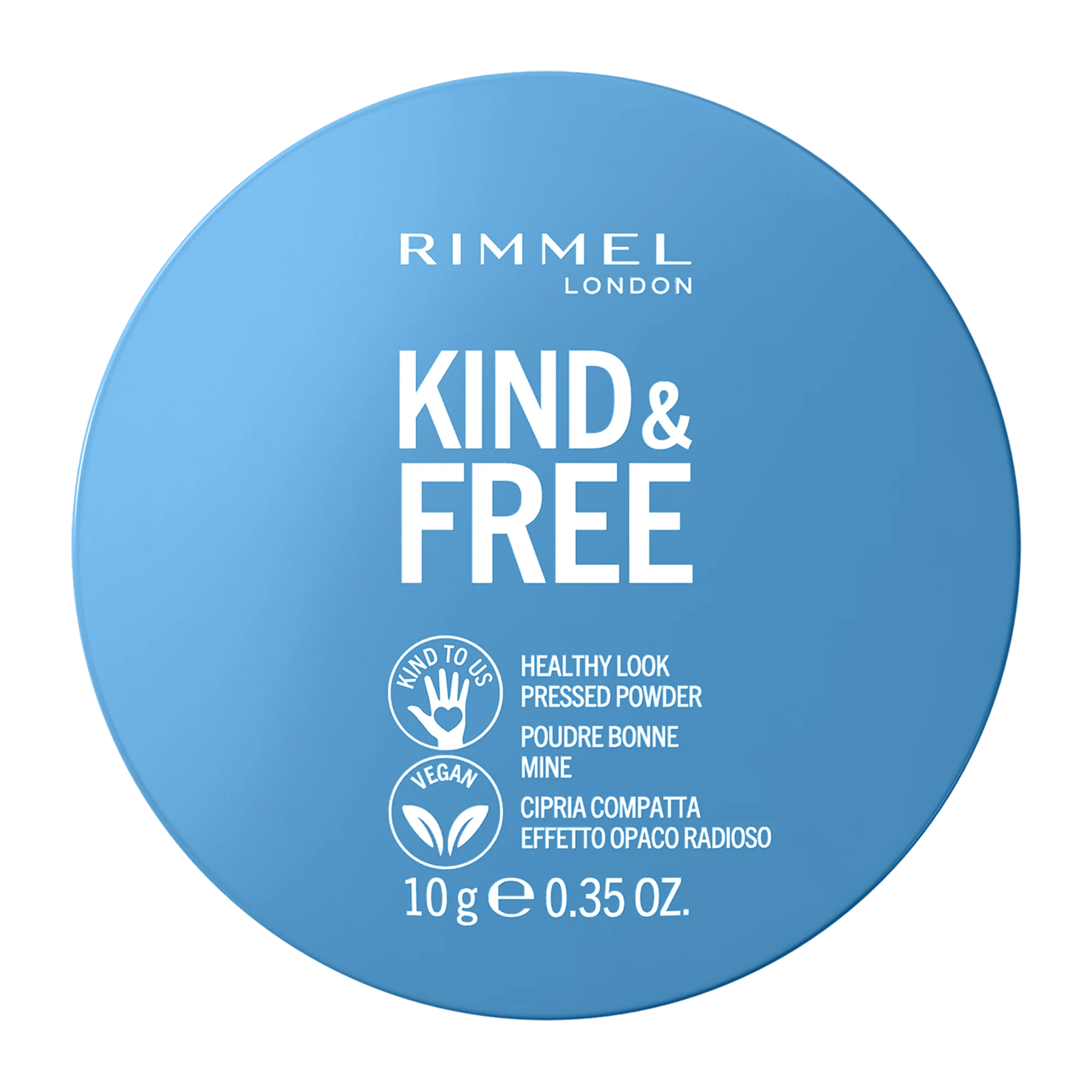 Rimmel Kind & Free Wegański puder prasowany 001 Translucent, 10 g