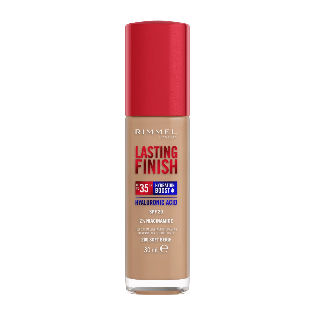 Rimmel Lasting Finish Foundation Podkład do twarzy nr 200 Soft Beige, 30 ml