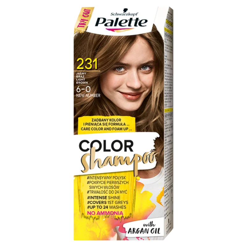 Palette Color Shampoo szampon koloryzujący 231 Jasny Brąz, 50 ml