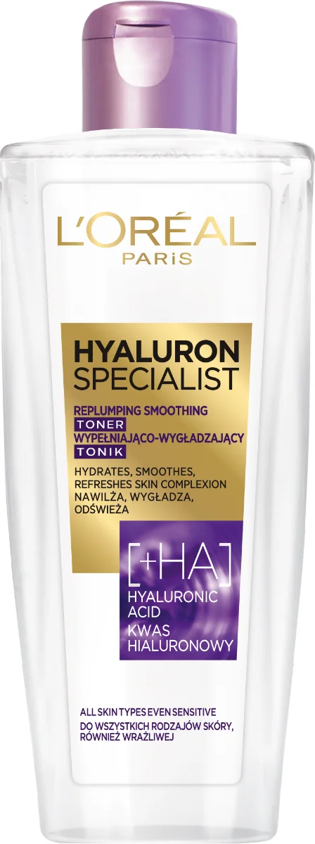 L`Oreal Paris Hyauloron Specialist wypełniająco-wygładzający tonik do twarzy, 200 ml