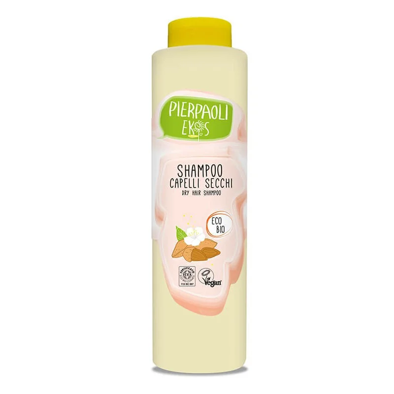 Pierpaoli Ekos Personal Care, szampon do włosów suchych organiczne słodkie migdały, 500 ml