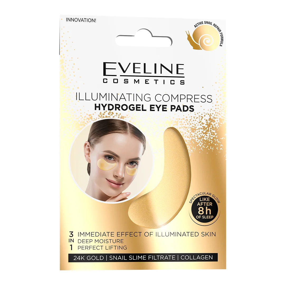 Eveline Cosmetics Illuminating Compress hydrożelowe płatki pod oczy, 2 szt.