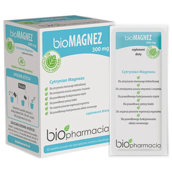 Biofarmacja bioMagnez 300 mg, 30 saszetek