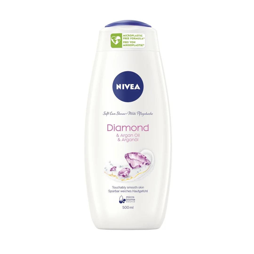 Nivea Diamond & Argan oil Kremowy żel pod prysznic, 500 ml