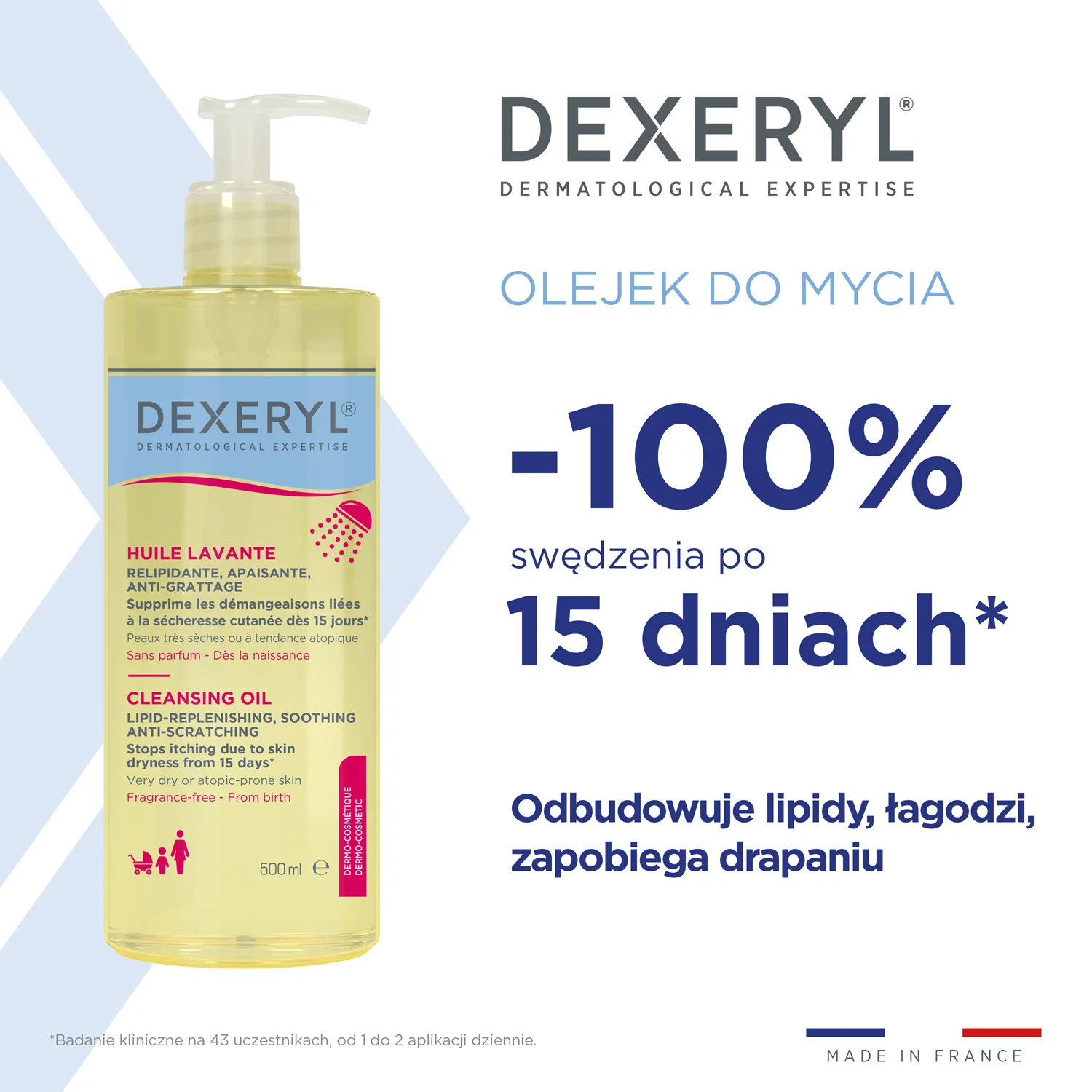 Dexeryl Olejek do mycia, 500 ml