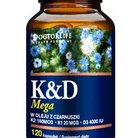 Doctor Life K&D Mega w oleju z czarnuszki, suplememt diety, 120 kapsułek