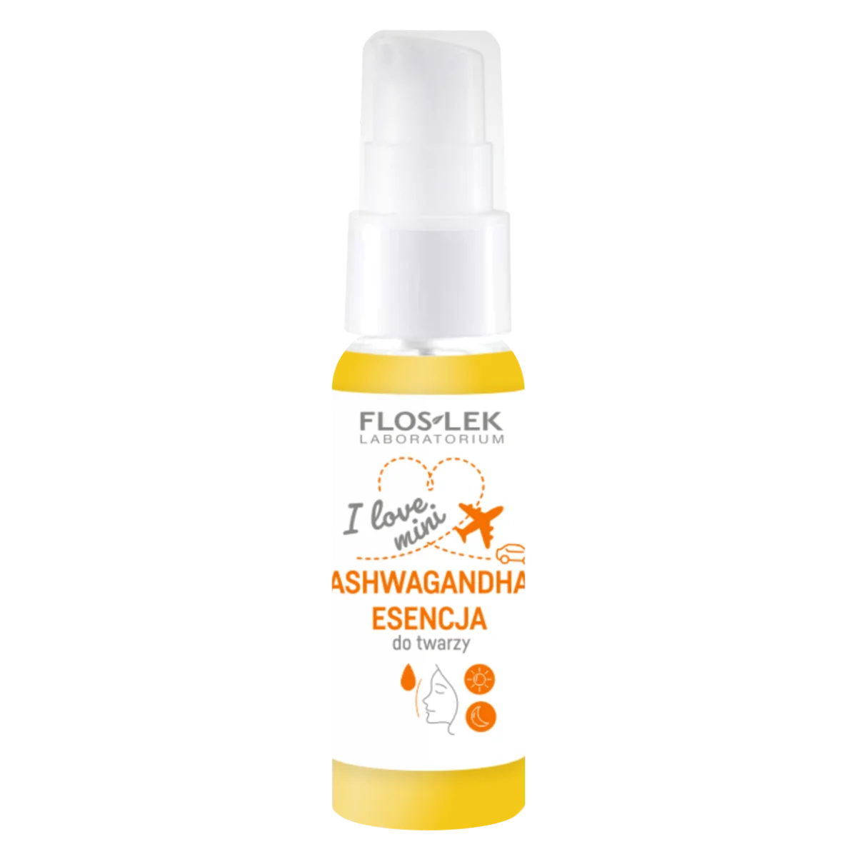 Floslek I love mini Ashwaghanda, Esencja do twarzy, 30 ml