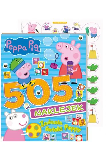 Świnka Peppa zadania świnki Peppy. 505 naklejek, praca zbiorowa