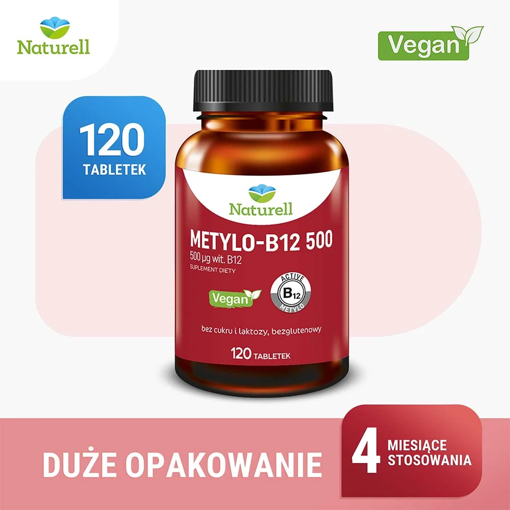 Naturell Metylo-B12 500, 120 tabletek