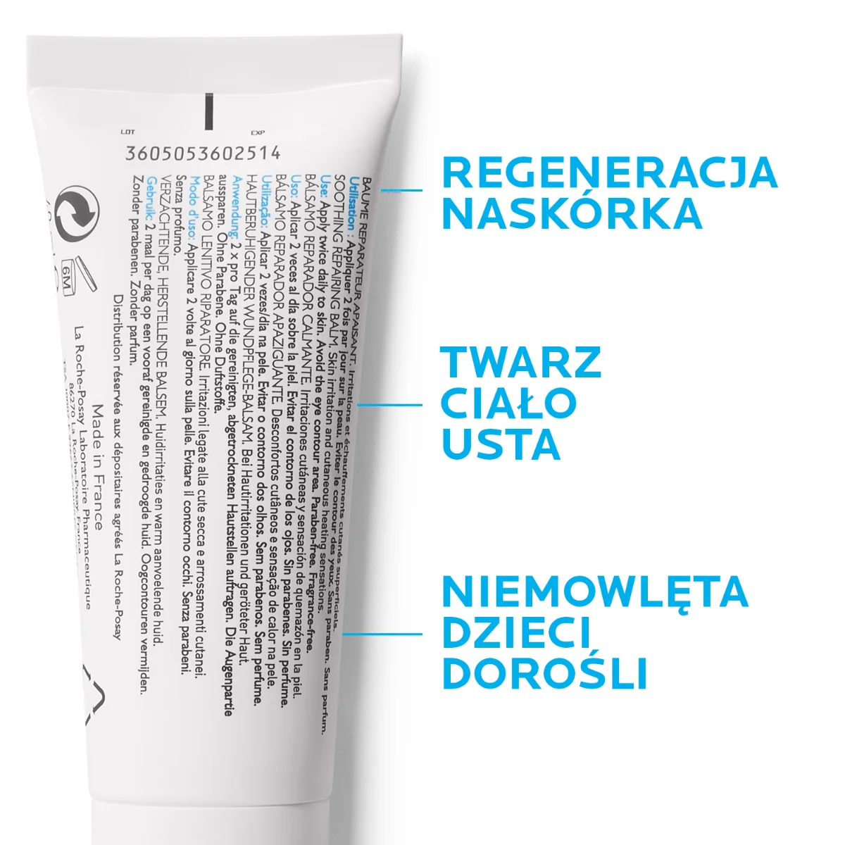 La Roche Posay Cicaplast Baume B5 kojący balsam regenerujący, 40 ml