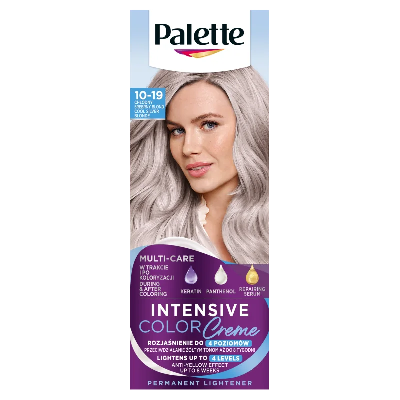 Schwarzkopf Paette Intensive Color Creme farba do włosów 10-19 chłodny srebrny blond, 1 szt.