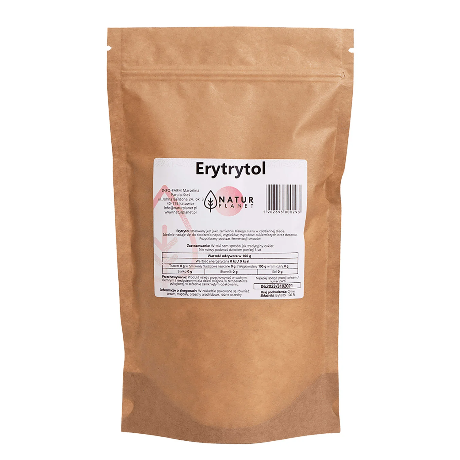 Natur Planet erytrytol, 500 g