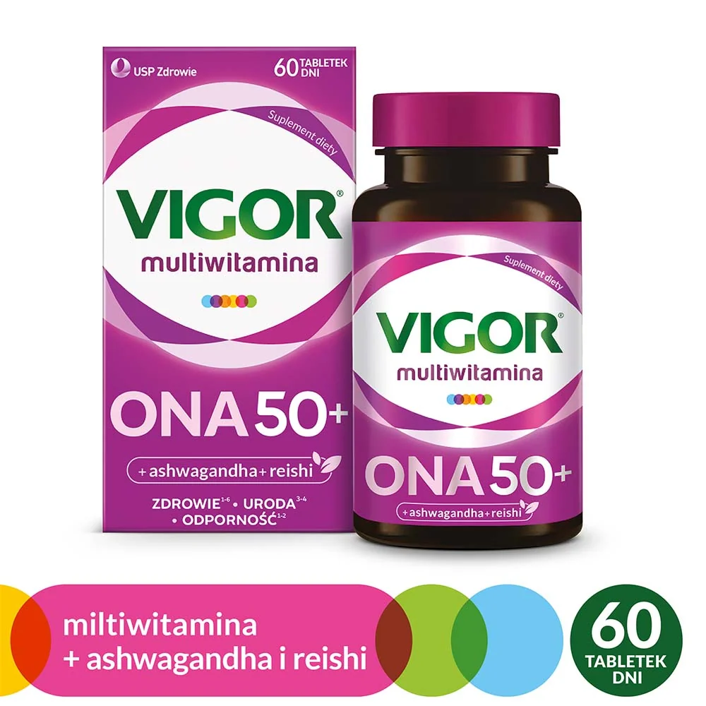 Vigor Multiwitamina ONA 50+ suplement diety, 60 tabletek