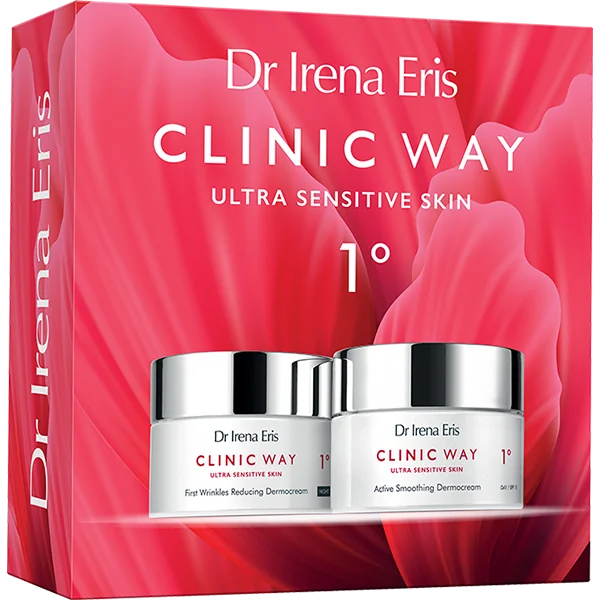 Dr Irena Eris Clinic Way 1° Pierwsze zmarszczki zestaw krem na dzień, 50 ml + krem na noc, 50 ml