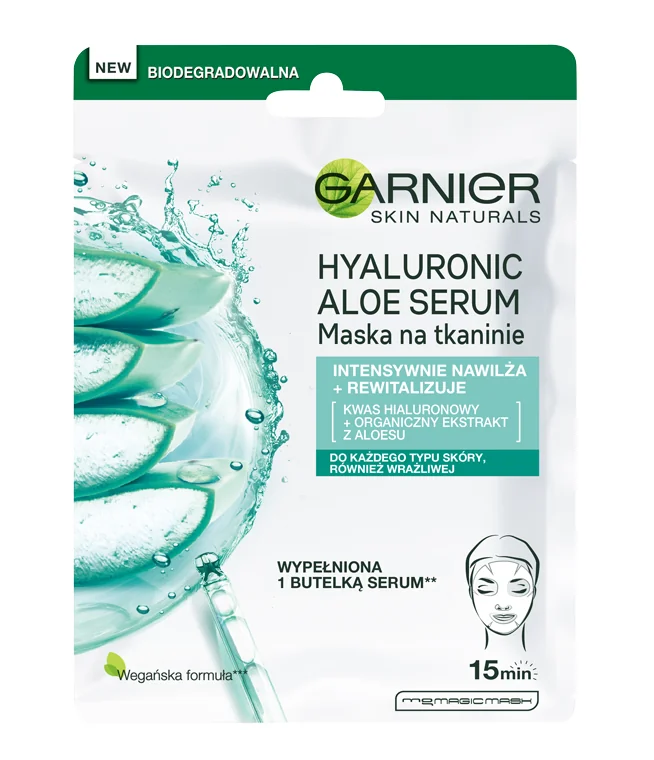 Garnier Skin Naturals Hyaluronic Aloe maseczka w płachcie, 32 g